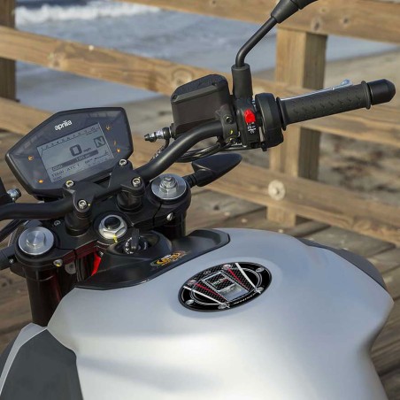 Adesivo in resina 3D protezione tappo serbatoio moto compatibile Aprilia Shiver