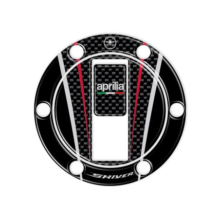 Adesivo in resina 3D protezione tappo serbatoio moto compatibile Aprilia Shiver