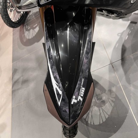 Adesivo Parafango alto moto compatibile con Yamaha Tenere 700 World Raid - Nero