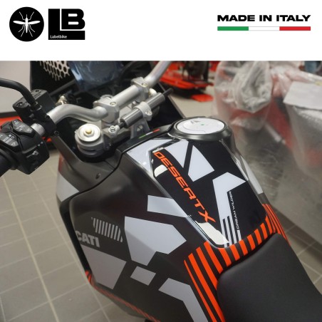 Adesivo Paraserbatoio Protezione serbatoio compatibile con Ducati DesertX 2023
