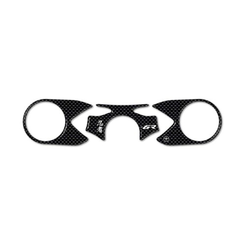 Adesivo Piastra Forcella Resina 3D compatibile Per Moto Kawasaki Zx-6r 2005-06