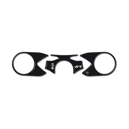 Adesivo Piastra Forcella Resina 3D compatibile Per Moto Kawasaki Zx-6r 2005-06