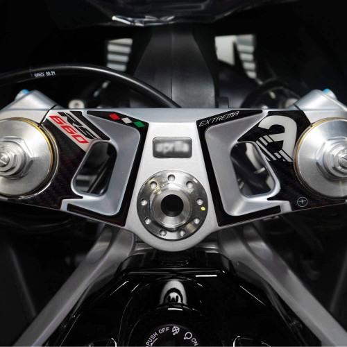 Adesivo Piastra Forcella Sterzo compatibile con Aprilia RS 660 Extrema 2023-24