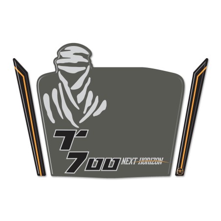 3D Gel Motorrad Windschutzscheibenschutz Aufkleber kompatibel mit Yamaha Tenere 700 2023