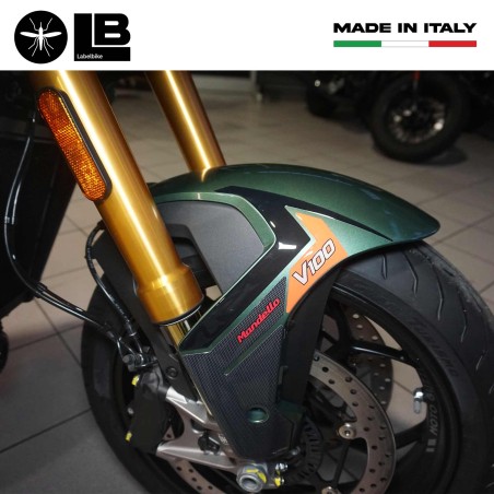Kotflügelschutz Aufkleber kompatibel mit Moto Guzzi V100 Mandello 2022-2025