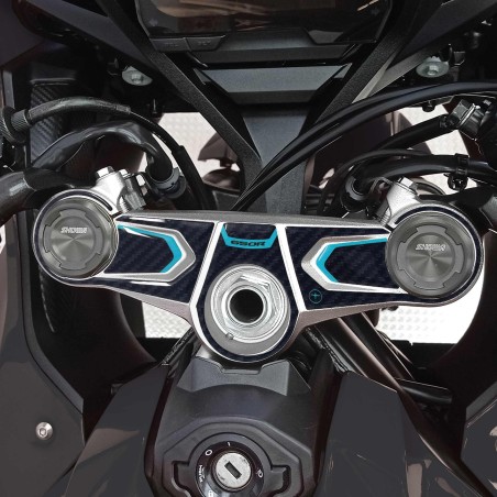Adesivo Protezione piastra forcella sterzo moto compatibile con Honda Cbr 650 r