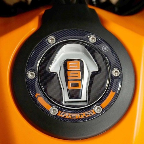 Adesivo protezione Tappo moto in resina gel 3D compatibile con KTM 890 Adventure
