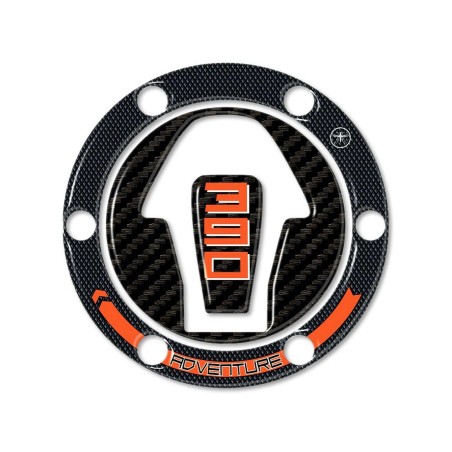 Adesivo protezione Tappo moto in resina gel 3D compatibile KTM 390 adventure