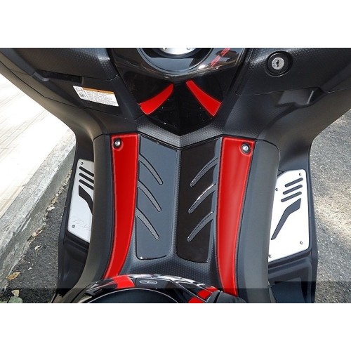 ADESIVO Resinato 3D PEDANA ANTERIORE TMAX 530 Stickers per YAMAHA T max 2012-16