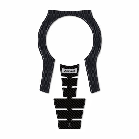 Adesivo resinato 3D Protezione Borchia Tunnel compatibile con Yamaha Tmax 2022