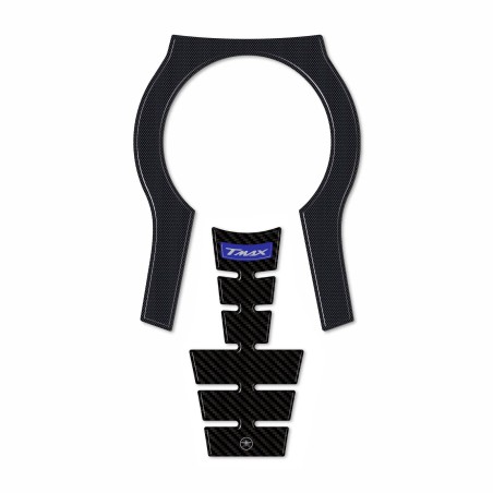 Adesivo resinato 3D Protezione Borchia Tunnel compatibile con Yamaha Tmax 2022