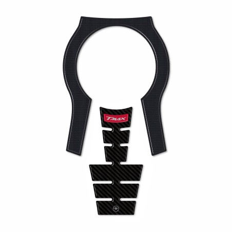 Adesivo resinato 3D Protezione Borchia Tunnel compatibile con Yamaha Tmax 2022