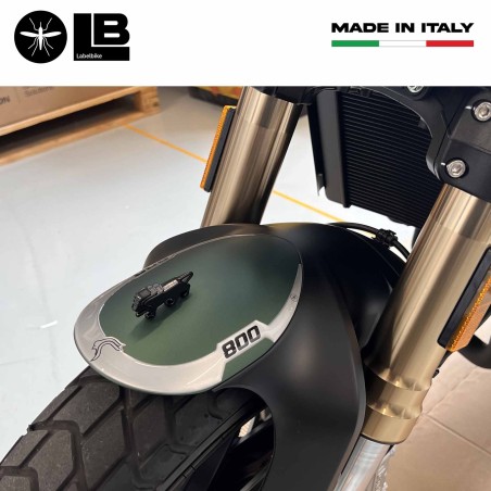 Adesivo resinato 3D Protezione parafango compatibile con Benelli Leoncino 800