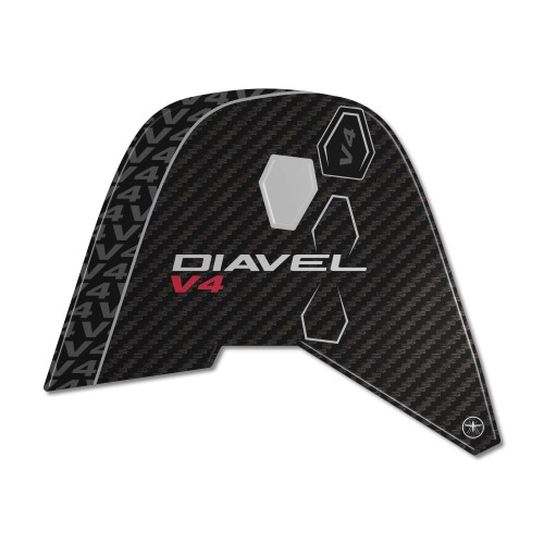 3D Resin-coated number plate protection sticker motorbike compatible with Ducati Diavel v4 2023 2