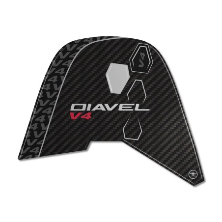 Adesivo resinato 3D Protezione Targa moto compatibile con Ducati Diavel v4 2023
