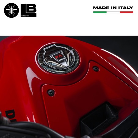 Adesivo resinato 3D Tappo Serbatoio moto compatibile con Ducati Diavel v4 2023