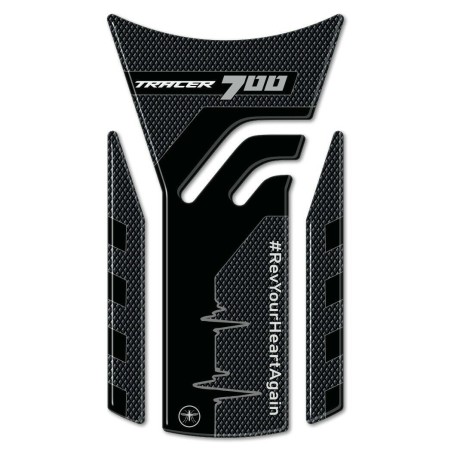 Adhesivo para depósito de moto de resina gel 3D compatible con Yamaha Tracer 700 de 2020 