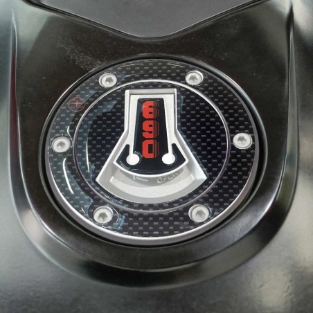 PEGATINA TAPÓN DEPÓSITO en RESINA GEL 3D compatible para MOTO KTM 690 DUKE