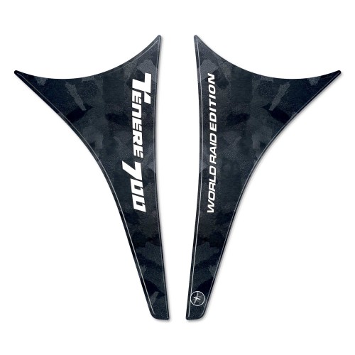 Due Adesivi 3D Paraserbatoio moto compatibili con Yamaha Tenere 700 World Raid 2