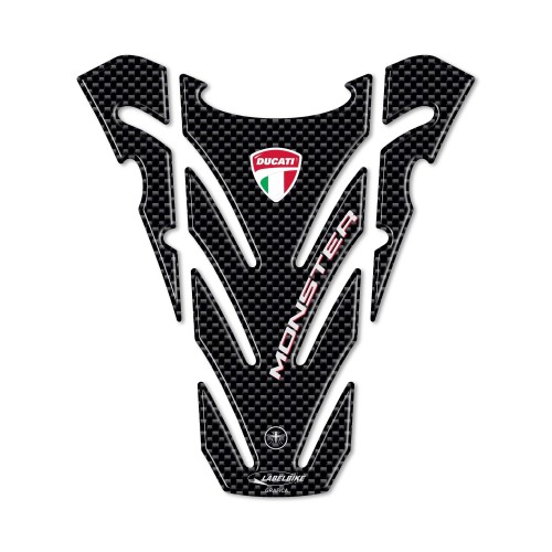 EXCLUSIVAS PEGATINAS DE RESINA DE CARBONO 3D PROTECTOR DE DEPÓSITO para MOTO DUCATI MONSTER 696