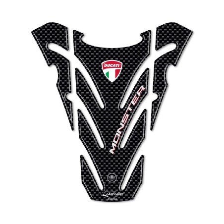EXCLUSIVAS PEGATINAS DE RESINA DE CARBONO 3D PROTECTOR DE DEPÓSITO para MOTO DUCATI MONSTER 696
