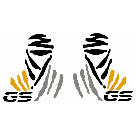 Kit 2 STICKERS for MOTORCYCLE CASES GS LOGO COMPATIBLE BMW GS R1250 EXCLUSIVE