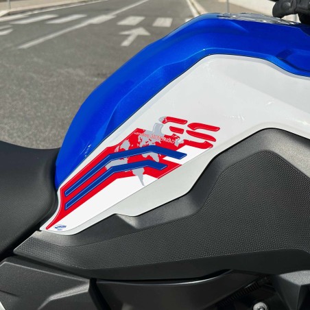 Kit 3 Adesivi Protezioni Serbatoio moto compatibili con Bmw F750 GS 2021-2023
