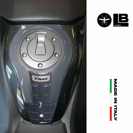 Kit de pegatinas 3D plateadas para protección de scooter compatible con Yamaha Tmax 560 2022