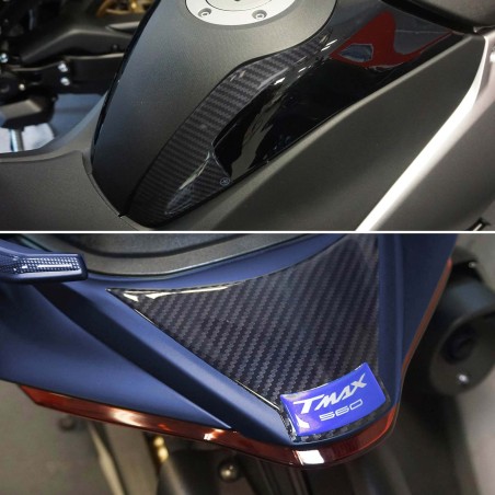 Blaues 3D-Aufkleberset zum Schutz Ihres Rollers, kompatibel mit Yamaha Tmax 560 2022–2023