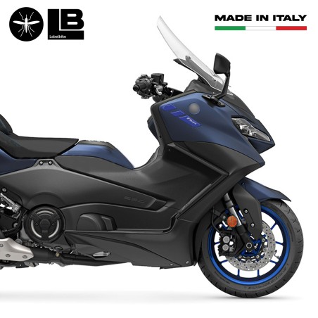 Kit de pegatinas 3D azules para protección de scooter compatible con Yamaha Tmax 560 2022-2023