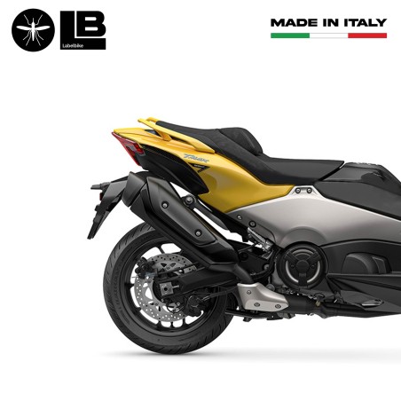 Kit de pegatinas 3D negras para protección de scooter compatible con Yamaha Tmax 560 2022-2023