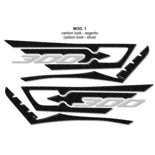 3D ADHESIVES Kit für Scooter X max 300 PROTECTION kompatibel für YAMAHA Xmax 300 2