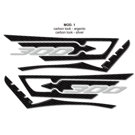 kit ADESIVI 3D per Scooter X max 300 PROTEZIONE compatibile per YAMAHA Xmax 300