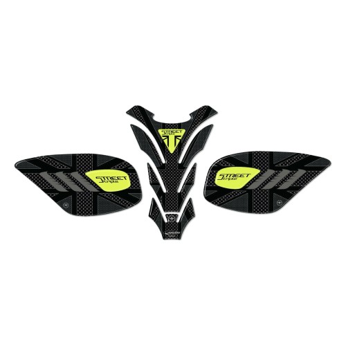 Triumph Street Triple 2013-2021 compatible moto 3D tanque pegatina kit 2