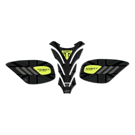 Kit adesivi 3D per serbatoio moto compatibile Triumph Street Triple 2013-2021