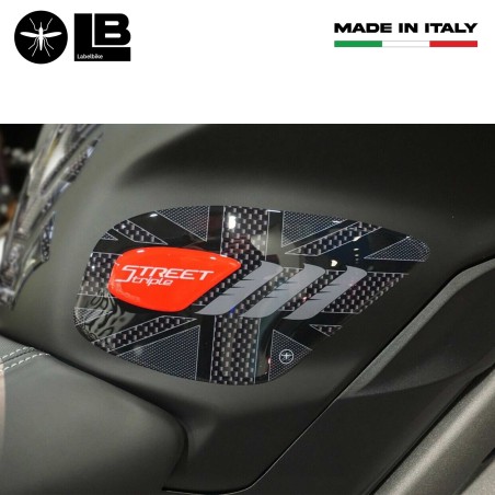 Triumph Street Triple 2013-2021 compatible moto 3D tanque pegatina kit
