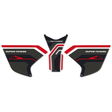 Kit de pegatinas PROTECCIÓN DEPÓSITO MOTO 3D compatible con YAMAHA SUPER Tenere rojo