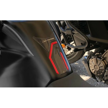 Kit de pegatinas PROTECCIÓN DEPÓSITO MOTO 3D compatible con YAMAHA SUPER Tenere rojo
