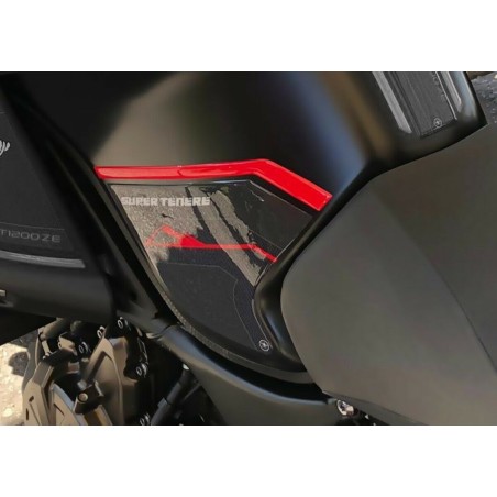 Kit de pegatinas PROTECCIÓN DEPÓSITO MOTO 3D compatible con YAMAHA SUPER Tenere rojo