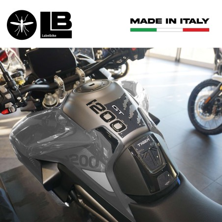 Kit de pegatinas protectoras de depósito 3D compatible con Triumph Tiger 1200 GT 2022