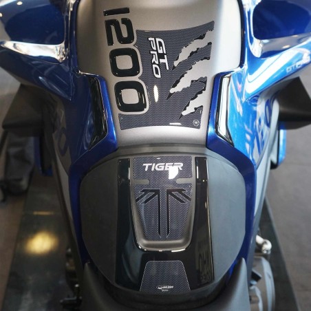 Kit Adesivi 3D Protezioni Serbatoio compatibili con Triumph Tiger 1200 GT Pro