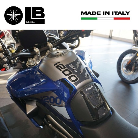 Kit Adesivi 3D Protezioni Serbatoio compatibili con Triumph Tiger 1200 GT Pro