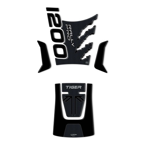 3D Aufkleber Kit Tank Protektoren kompatibel mit Triumph Tiger 1200 Rally Pro 2