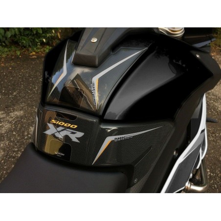 KIT ADESIVI 3D PROTEZIONI SERBATOIO compatibili x MOTO BMW S1000XR triple black 