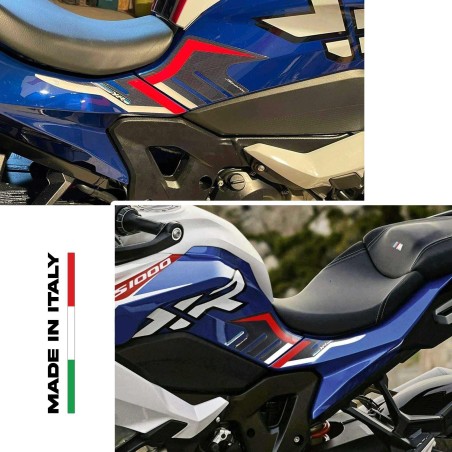 3D Motorcycle Tank Pad Stickers Kit Compatible with BMW S1000XR Sport 2020-2021