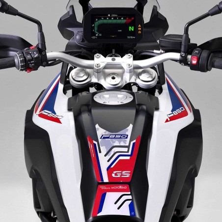 Kit de pegatinas de protección de tanque de motocicleta 3D compatible con BMW F850 GS 2018-2022