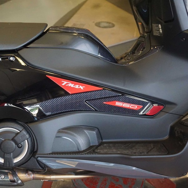Rotes 3D-Aufkleberset zum Schutz Ihres Rollers, kompatibel mit Yamaha Tmax 560 2022-23