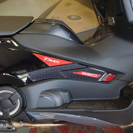 Kit de pegatinas 3D rojas para protección de scooter compatible con Yamaha Tmax 560 2022-23