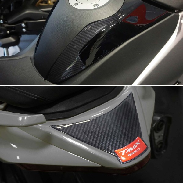 Rotes 3D-Aufkleberset zum Schutz Ihres Rollers, kompatibel mit Yamaha Tmax 560 2022-23