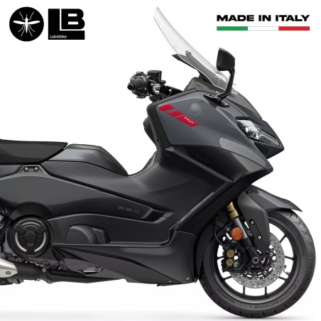 Kit de pegatinas 3D rojas para protección de scooter compatible con Yamaha Tmax 560 2022-23